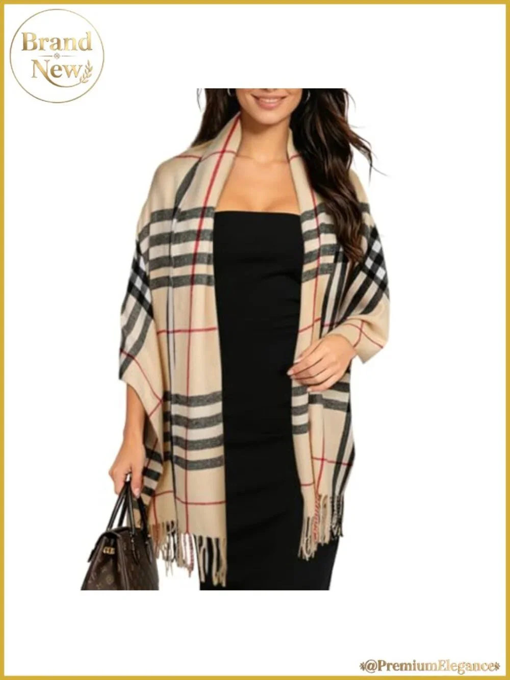 Pashmina Texture Silky Shawl Wrap Evening Dress Blanket Poncho Cape